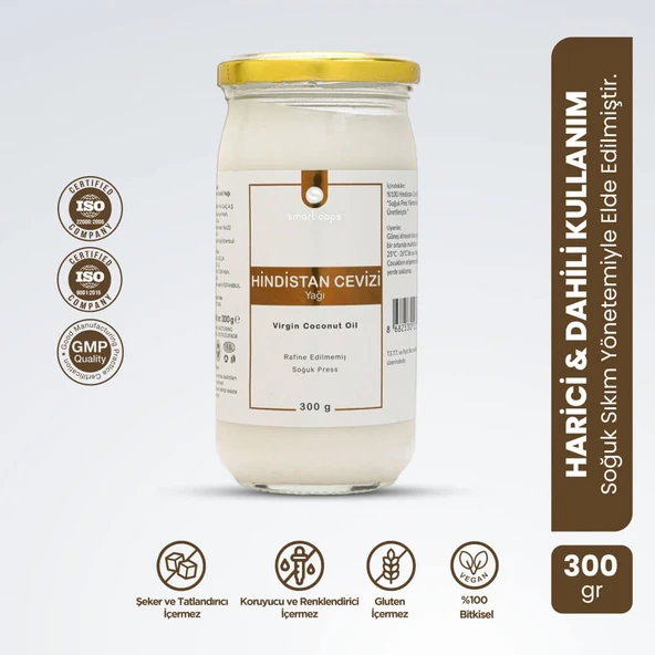 Smart Caps Hindistan Cevizi Yağı 300 gr ürün görseli 1