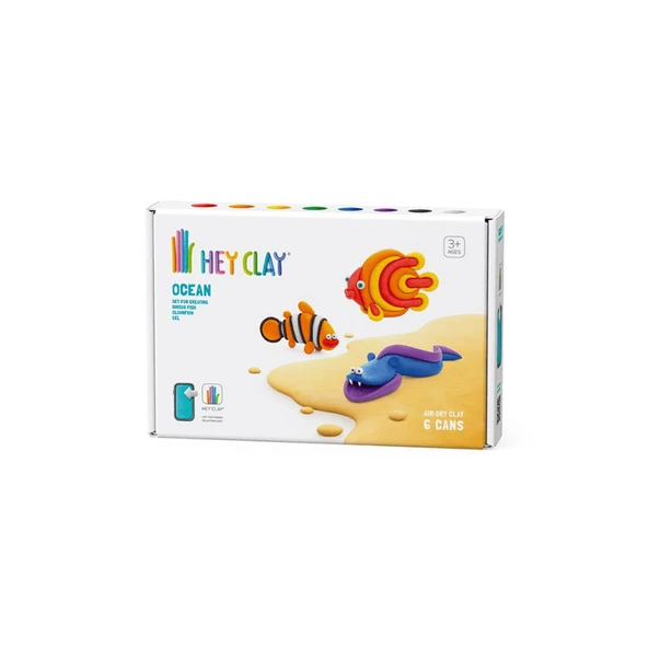 Hey Clay Yaratıcı Kil Seti - Clownfish, Discus Fish, Eel ürün görseli 1