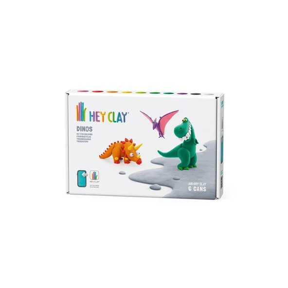 Hey Clay Yaratıcı Kil Seti - Pterodactylus, Triceratops, Tyrannosaurus ürün görseli 1