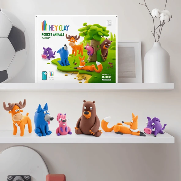 Hey Clay Yaratıcı Kil Seti - Forest Animals - Resim 7