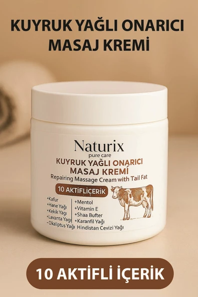 Kuyruk Yağlı Masaj Kremi 100ml | 10 Doğal Kaynak İçerikli Masaj Kremi ürün görseli 1