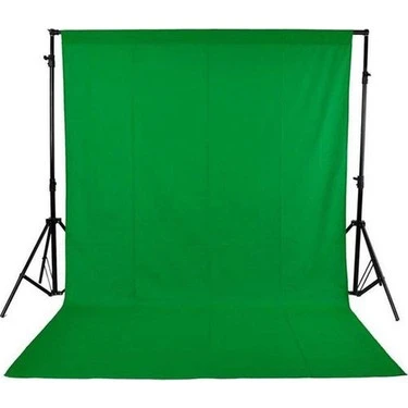GDX 3x6 Metre Seyyar Yeşil Fon Sistemi Standlı Çantalı YouTube Yayıncı Green Screen Seti ürün görseli 1