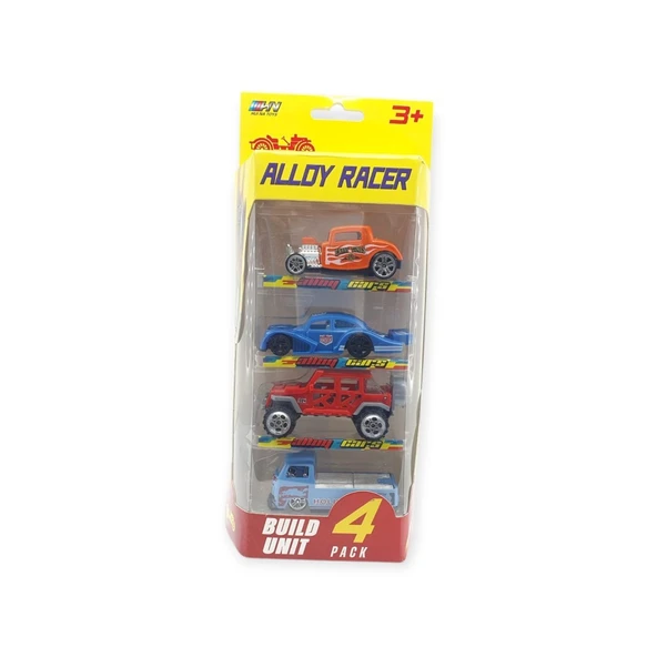 Alloy Racer 4'lü Araç Seti - 780-413 - Resim 6