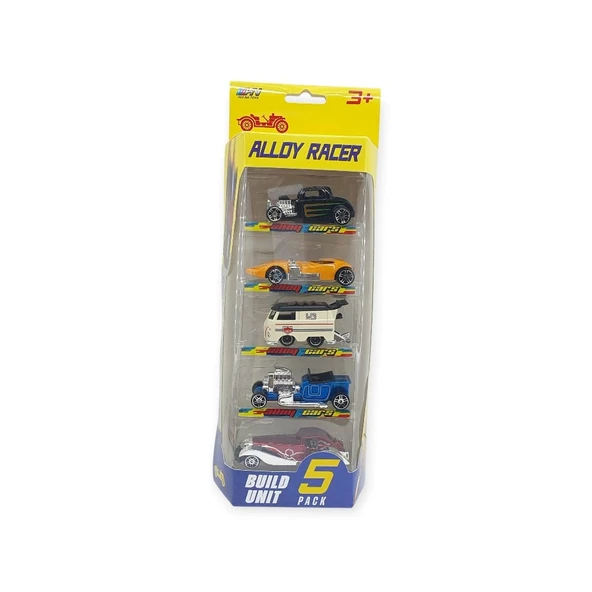 Alloy Racer 5'li Araç Seti - 780-513 - Resim 5