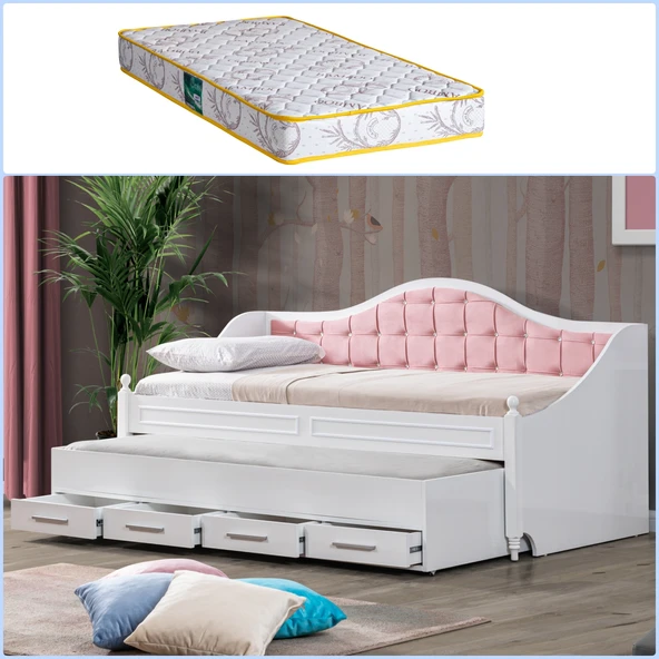 Yavrulu Karyola, Eymen Yavrulu Yatak - Pembe 1 Adet Comfort Yatak ürün görseli 1