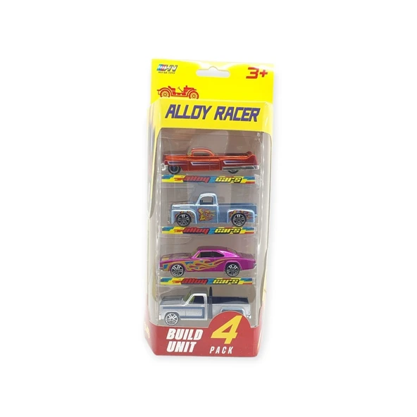 Alloy Racer 4'lü Araç Seti - 780-413 - Resim 6
