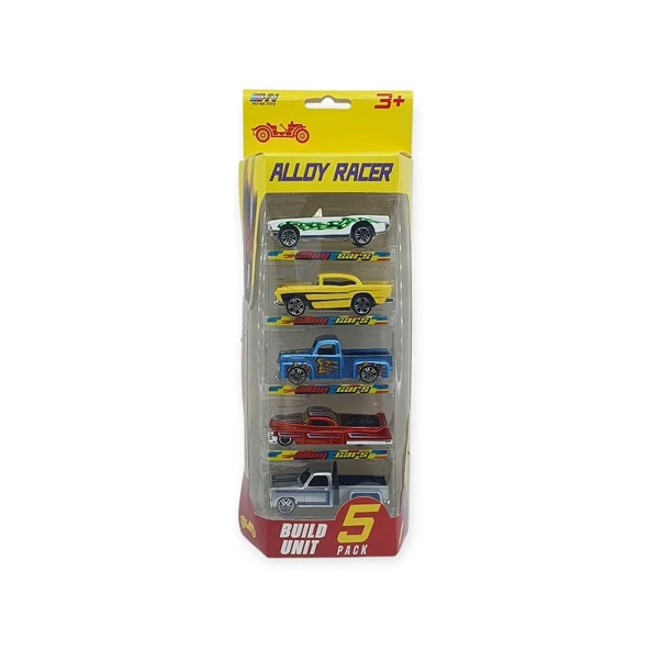 Alloy Racer 5'li Araç Seti - 780-513 - Resim 5