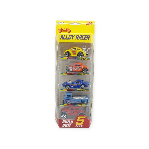 Alloy Racer 5'li Araç Seti - 780-513 - Resim 5