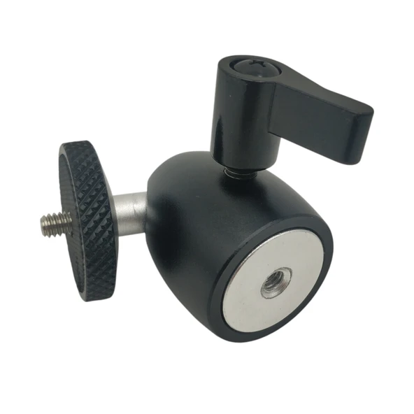GDX BALL-03 Tripod Top Kafa 360 Derece Ball Head 1/4" Metal Kamera ve Işık Sabitleyici ürün görseli 1