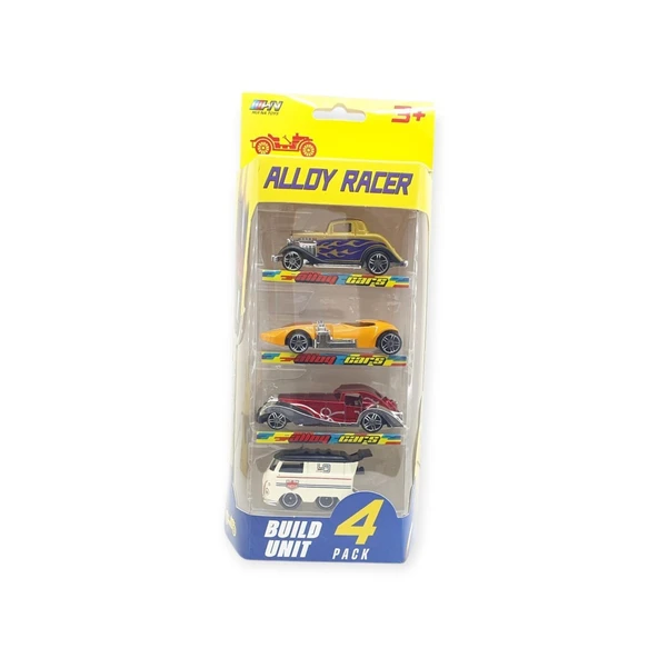 Alloy Racer 4'lü Araç Seti - 780-413 - Resim 6