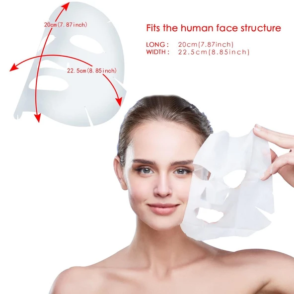 Tek Kullanımlık Pamuk Yüz Bakım Maskesi Face Yoga 10 'lu Maske ürün görseli 1