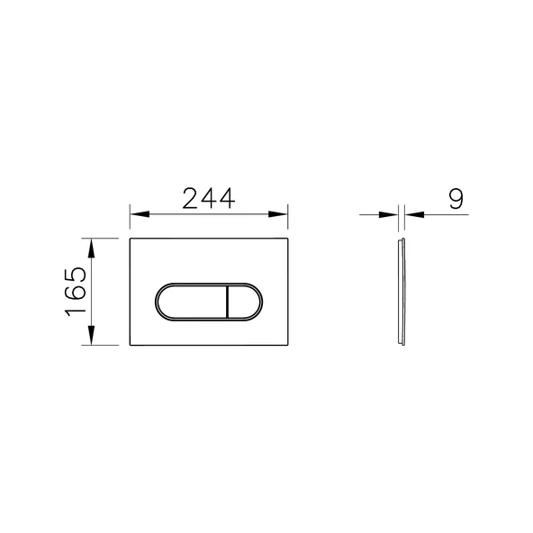 Vitra Root Round Kumanda Paneli 740-2211 Mat Siyah - Resim 5