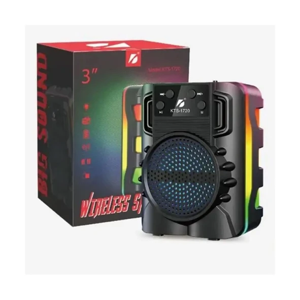Polygold KTS-1720 Rgb Işıklı 3’’İnç Bluetooth Hoparlör Speaker ürün görseli 1