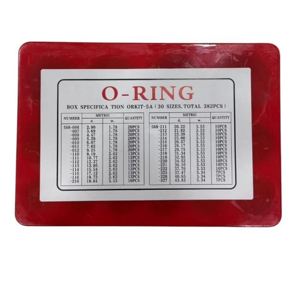 O RİNG SET - 382 Parça - Motor Muhtelif Kullanım - Resim 3