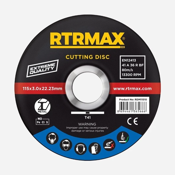 RDM11510 Metal-İnox İnce Kesici Disk 115 x 1.0 x 22 mm ürün görseli 1