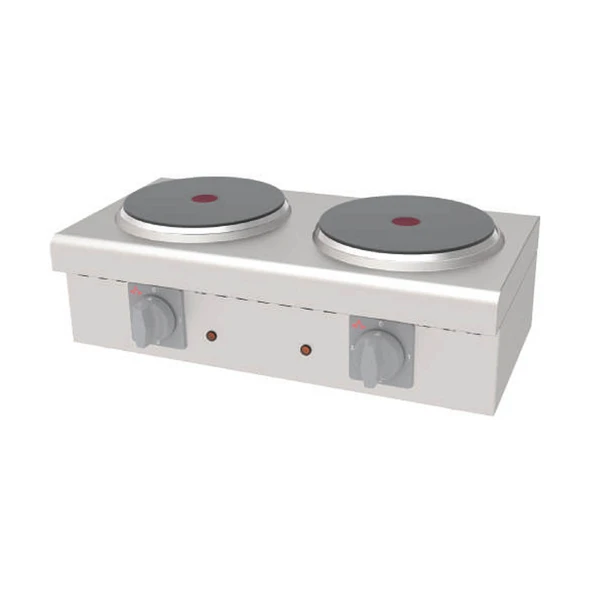 Atalay AEO-02 Set Üstü Mini Ocaklar Elektrikli - 2 pleytli - 380 V ürün görseli 1