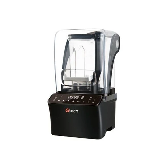Gastrotech GT-E8 Bar Blender, Gürültü Önleyici Kapaklı, 1.2 L, 1500 W, Siyah ürün görseli 1