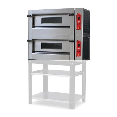 Empero EMP.6+6G Gazlı Pizza Fırını İki Katlı 30 cm 6+6 Pizza Kapasiteli - LPGli ürün görseli 1