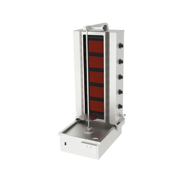 Atalay ADGC-5-A A Döner Makineleri Gazlı Camlı Alttan Motorlu Hareketli - 5 Radyanlı - 220 V ürün görseli 1