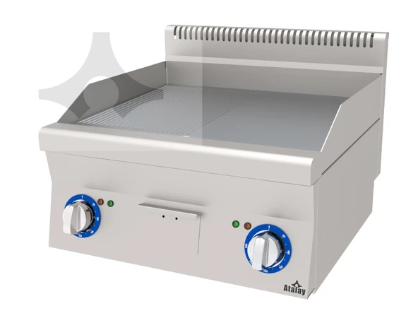 Atalay AEI-660 / ND Elektrikli Nervürlü+Düz Izgara 600x600x300 mm ürün görseli 1