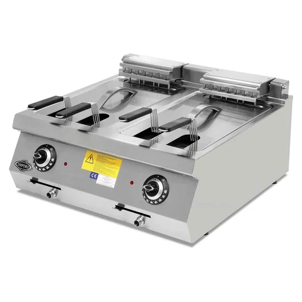 Empero EMP.PLS.7FE020 Elektrikli Fritöz 14+14 Litre ürün görseli 1