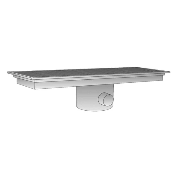 Empero EMP.YF.YO.30225 Yandan Çıkışlı Ortadan Sifonlu Yer Izgarası 300x2250x150 mm ürün görseli 1
