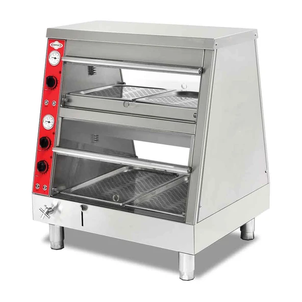 Empero EMP.PLC-D-GN31 Elektrikli Isıtmalı Teşhir Ünitesi 2 Katlı 115x69x93 cm ürün görseli 1