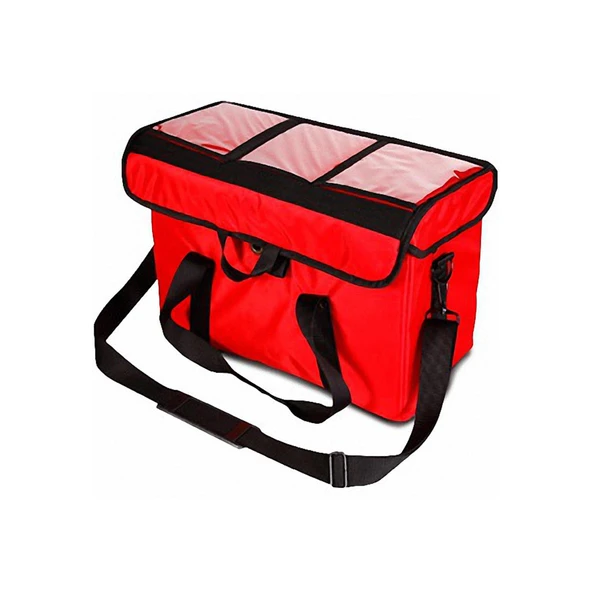 Avatherm AV19 Ekstra Cepli Pizza Çantası Büyük Menü 45x45x20 cm ürün görseli 1