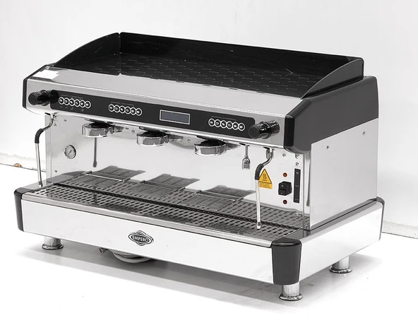 Empero EMP.CPC.3GB-D Espresso Kahve Mak. - 3 grup - tam otomatik - siyah ürün görseli 1