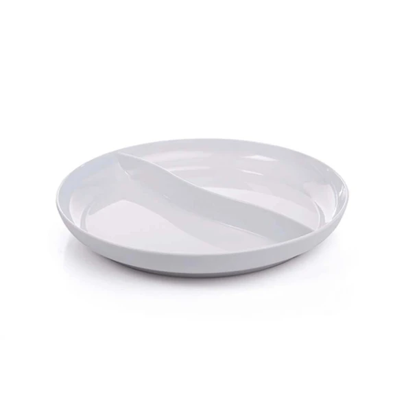 Gmb Nazen AB-8 Termoset Kırılmaz-Teşhir Yuvarlak-38,5 cm-2 bölmeli 4 Adet ürün görseli 1
