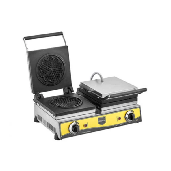 Remta W15 Çiçek Model Çiftli Waffle Makinesi 21 cm ürün görseli 1
