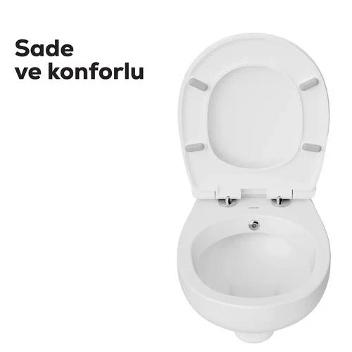 Creavit Perla Asma Klozet TP320 Kapak Hariç - Resim 2