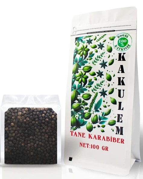 KAKULEM SERTİFİKALI Yüksek Kalibre İri Tane Karabiber 100 GR ürün görseli 1