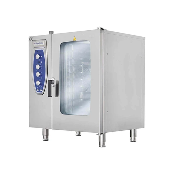Öztiryakiler 7890.6G110.03 Konveksiyonel Buharlı Fırın-Gazlı-6 GN 1/1 ürün görseli 1
