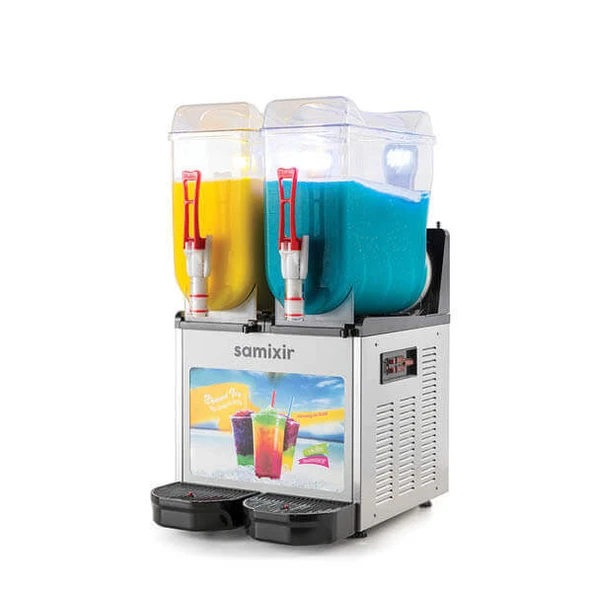 Samixir SLUSH24.IA Slush Twin Allure, Granita,Meyve Suyu Dispenseri,12+12 L,İnox ürün görseli 1