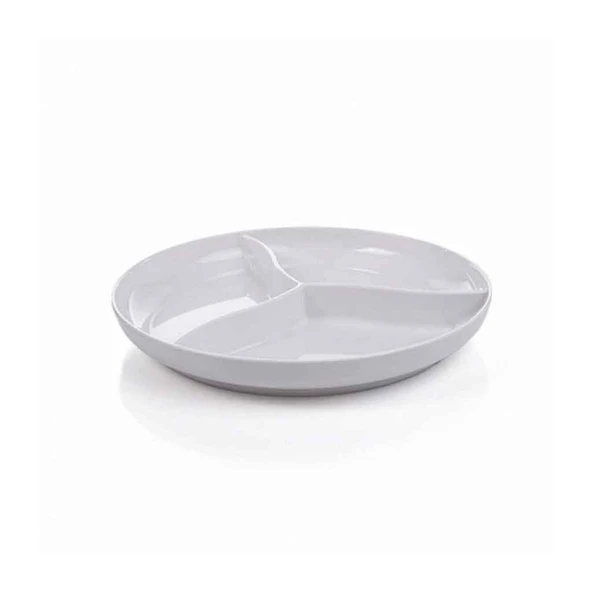 Gmb Nazen AB-7 Termoset Kırılmaz-Teşhir Yuvarlak-38,5 cm-3 bölmeli 4 Adet ürün görseli 1
