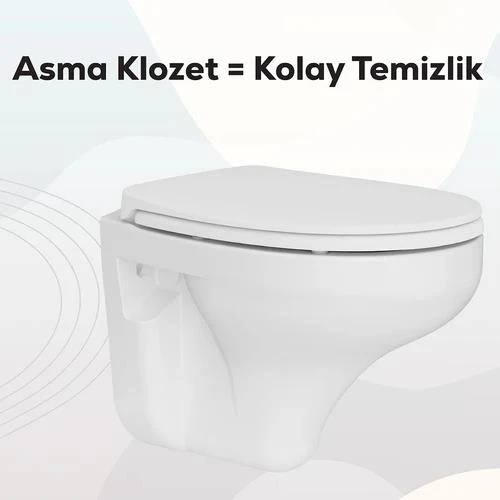 Creavit Perla Asma Klozet TP320 Kapak Hariç - Resim 3