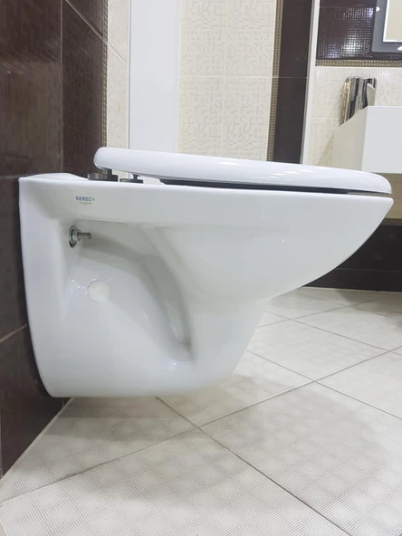 Serel 52 Cm Basic Asma Klozet Kapak Hariç 0420OTS110H - Resim 4