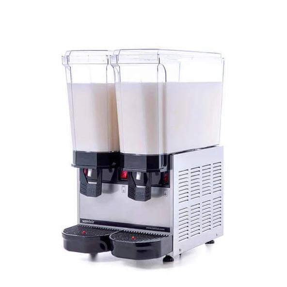Samixir 40.MMI Klasik Twin Soğuk İçecek Dispenseri, 20+20 L, Karıştırıcılı, Inox ürün görseli 1
