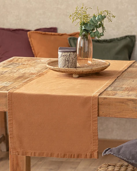 English Home Harvey Pamuk Runner 40x140 cm Taba ürün görseli 1