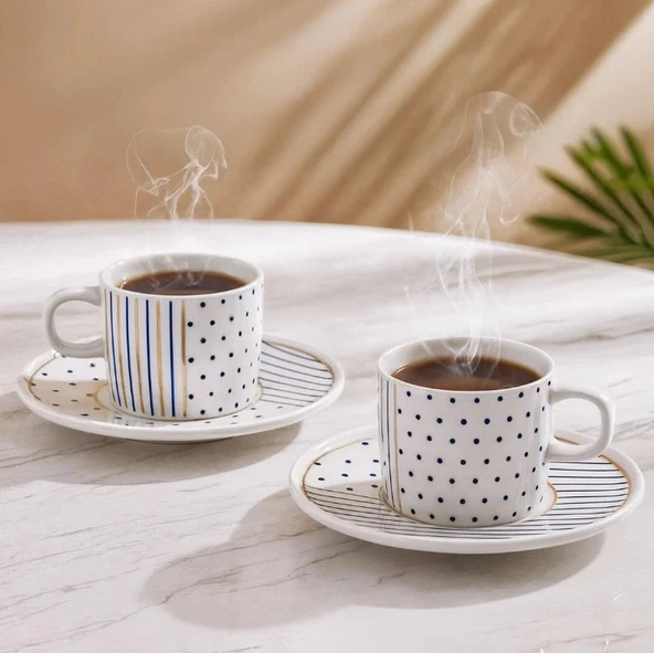 Güral Porselen Mental 4 Parça Çay Fincan Takımı 65481 ürün görseli 1