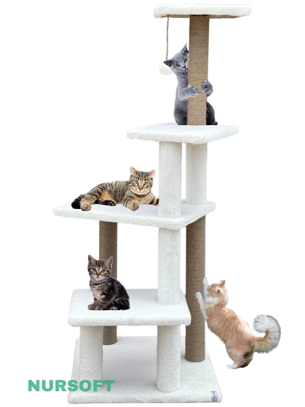 Nursoft Premium Tırmalama Tahtası Çok Katlı Uzun Büyük Boy Kedi Koltuk Tırmalama Koruyucu ürün görseli 1