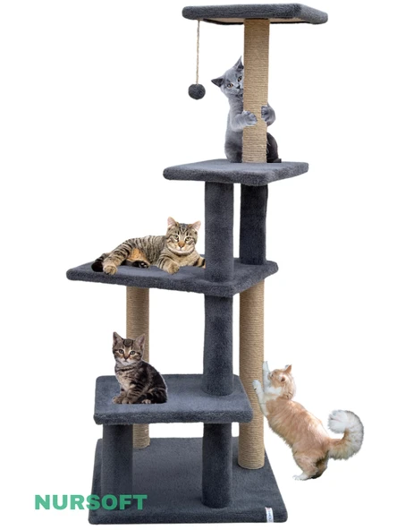 Nursoft Premium Tırmalama Tahtası Çok Katlı Uzun Büyük Boy Kedi Koltuk Tırmalama Koruyucu ürün görseli 1