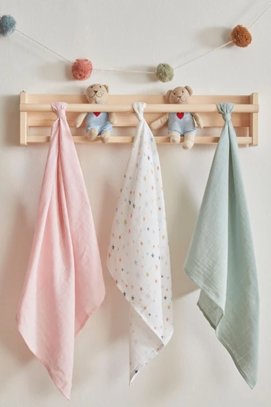 Little Star 3'lü Bebek Müslin Set - Resim 2