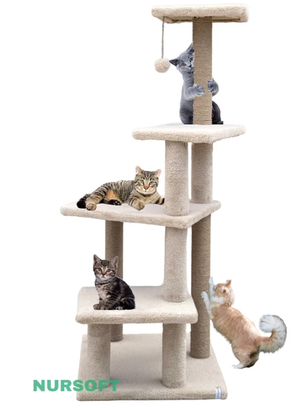 Nursoft Premium Tırmalama Tahtası Çok Katlı Uzun Büyük Boy Kedi Koltuk Tırmalama Koruyucu ürün görseli 1