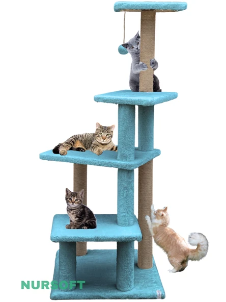 Nursoft Premium Tırmalama Tahtası Çok Katlı Uzun Büyük Boy Kedi Koltuk Tırmalama Koruyucu ürün görseli 1