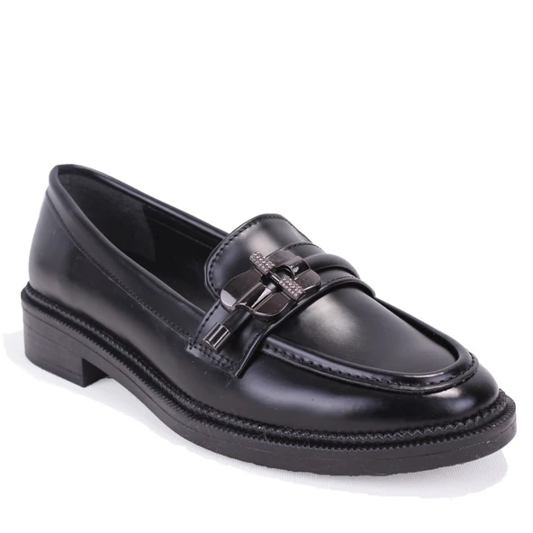 Dagoster DZA07-863705 Siyah Günlük Loafer  Kadın Ayakkabı ürün görseli 1