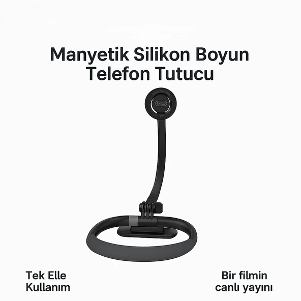 C156 Boyun Askılı Telefon Tutucu Eller Serbest Kullanım Film Oyun ve  Online Ders ürün görseli 1