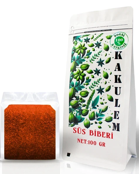 KAKULEM SERTİFİKALI Güneşte Kurutulmuş Çok Acı Süs Biber Pul Biber 100 GR ürün görseli 1