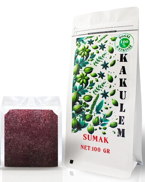 KAKULEM SERTİFİKALI Köy Tipi Yöresel Öğütülmüş Sumak 100 GR ürün görseli 1